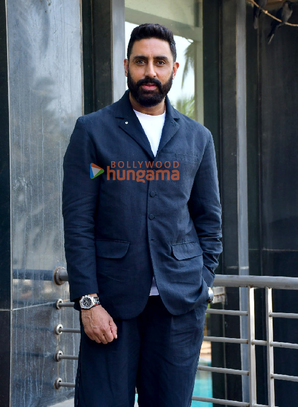 photos abhishek bachchan nora fatehi remo dsouza and lizelle dsouza snapped promoting be happy 3