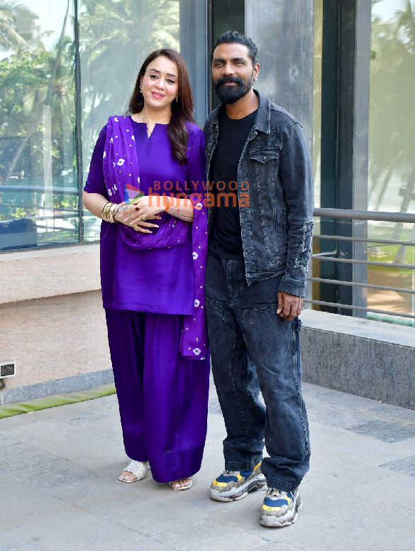 photos abhishek bachchan nora fatehi remo dsouza and lizelle dsouza snapped promoting be happy 4