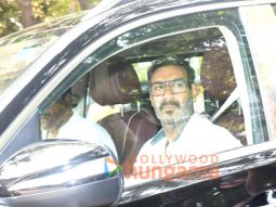 Photos: Ajay Devgn snapped leaving Ayan Mukerji’s house in Santacruz