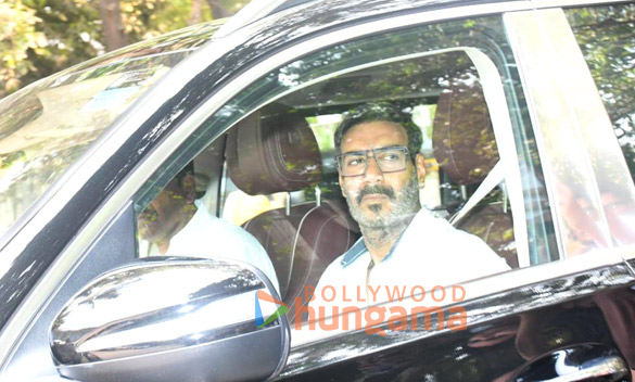 Photos: Ajay Devgn snapped leaving Ayan Mukerji’s house in Santacruz