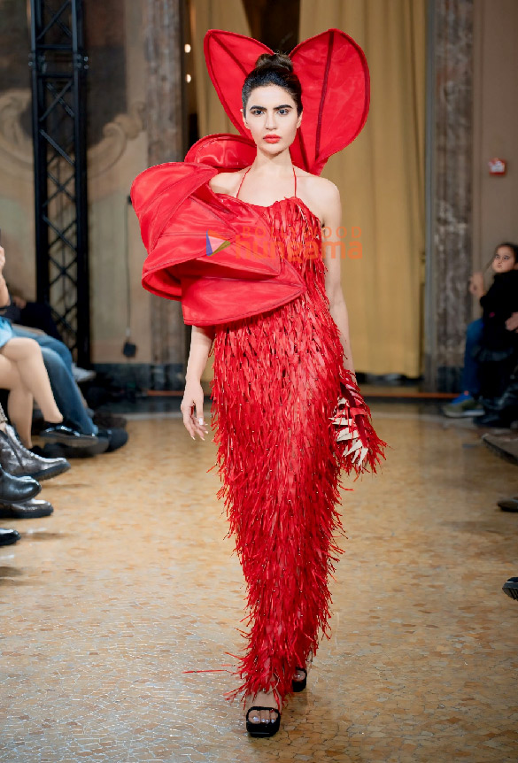 photos deepti sadhwani dazzles in shimmer haute couture as the showstopper at milan fashion week 2025 1