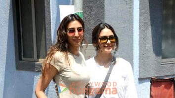 Photos: Mrunal Thakur and Pragya Kapoor snapped outside a restaurant in Bandra