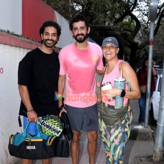 Photos: Neha Dhupia, Angad Bedi and Gaurav Kapur snapped in Khar