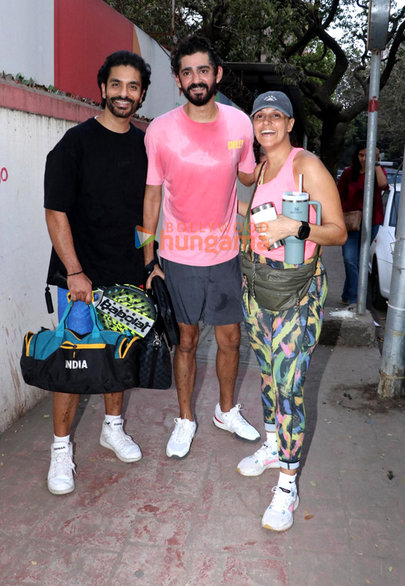photos neha dhupia angad bedi and gaurav kapur snapped in khar 3