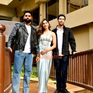 Photos: Parmish Verma, Jasmin Bajwa and Aadar Malik snapped promoting Kanneda