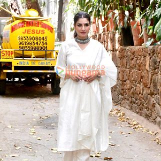 Photos: Raveena Tandon snapped at Krome Studio in Bandra