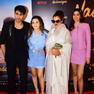 Photos: Sara Ali Khan, Ibrahim Ali Khan, Janhvi Kapoor, Rekha, Khushi Kapoor, Suhana Khan and others grace the premiere of Nadaaniyan