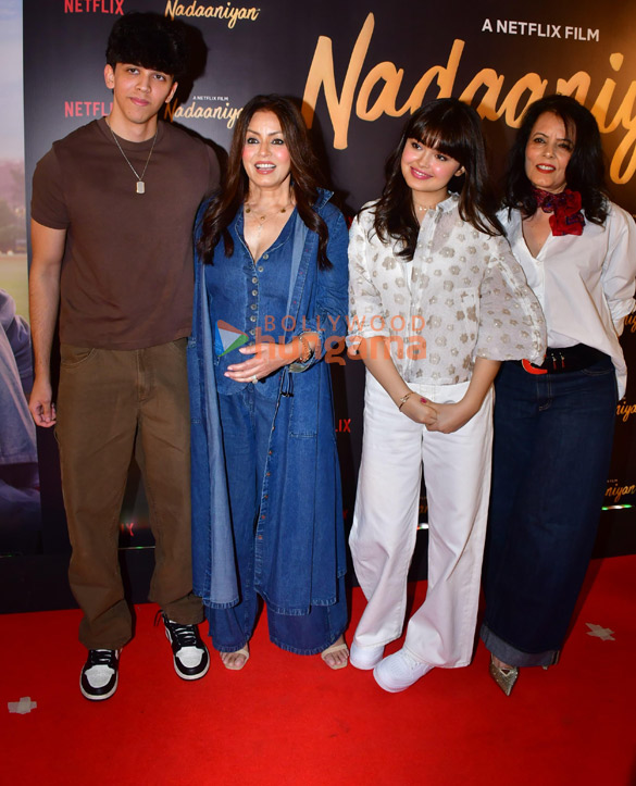 photos sara ali khan ibrahim ali khan rekha khushi kapoor and others grace the premiere of nadaaniyan 31