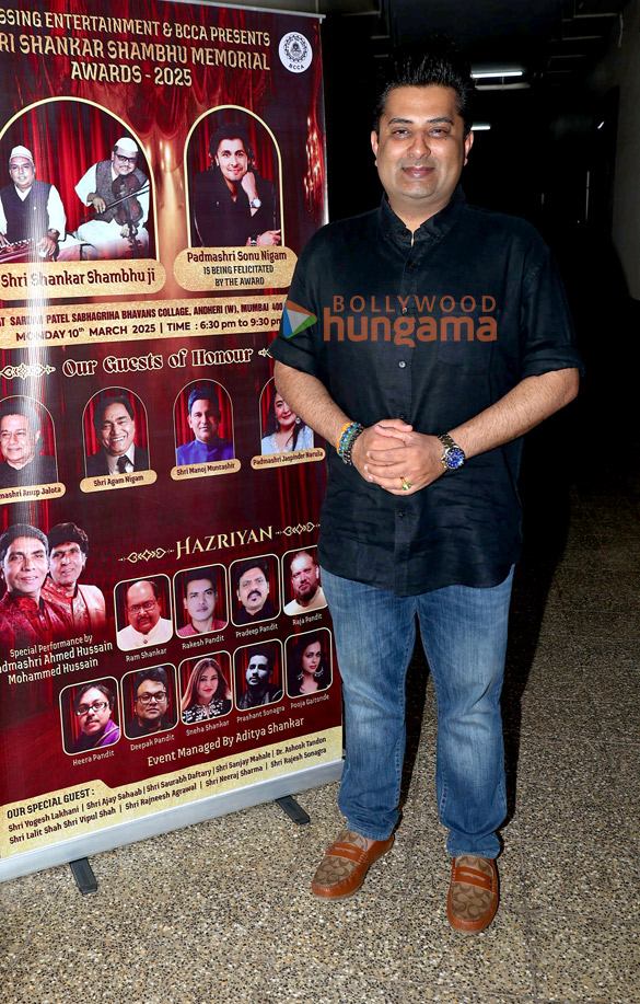 photos sonu nigam agam nigam anup jalota manoj muntashir jaspinder narula and others were snapped at the shri shankar shambhu memorial awards 2025 13