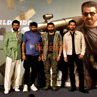 Photos: Sunny Deol, Randeep Hooda, Vineet Kumar Singh and others snapped at Jaat trailer launch