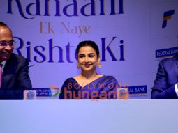 Photos: Vidya Balan snapped at Federal Bank’s press conference and launch event at Sofitel, BKC