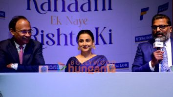 Photos: Vidya Balan snapped at Federal Bank’s press conference and launch event at Sofitel, BKC