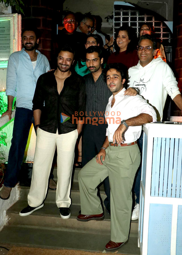 photos vikramaditya motwane zahan kapoor rahul bhat monika shergill tanya bami sameer nair and others were snapped at the success party of black warrant at olive bar and kitchen 4