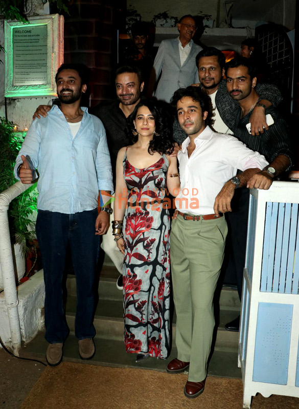 photos vikramaditya motwane zahan kapoor rahul bhat monika shergill tanya bami sameer nair and others were snapped at the success party of black warrant at olive bar and kitchen 5