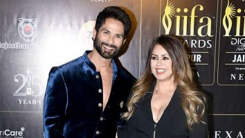Shahid Kapoor & Mahima Choudhary pose together for IIFA 2025