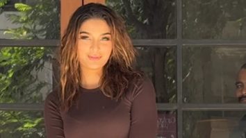 Saiee Manjrekar papped outside gigi cafe, looks pretty