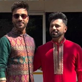 Vicky Jain & Rahul Vaidya posing together in traditional wear