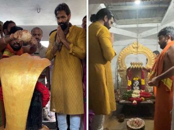 Ahead of Kannappa’s release, Vishnu Manchu seeks blessings at Utukuru Nagalingeswara Temple