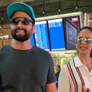 lovely couple Jackky Bhagnani & Rakul Preet Singh spotted at the airport