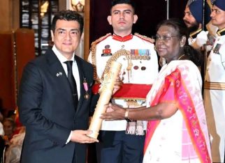 Ajith Kumar honoured with Padma Bhushan by president Droupadi Murmu at Rashtrapati Bhavan
