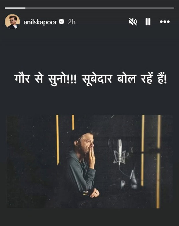 Anil Kapoor kicks off dubbing for Subedaar with powerful new still: “Gaur Se Suno!”