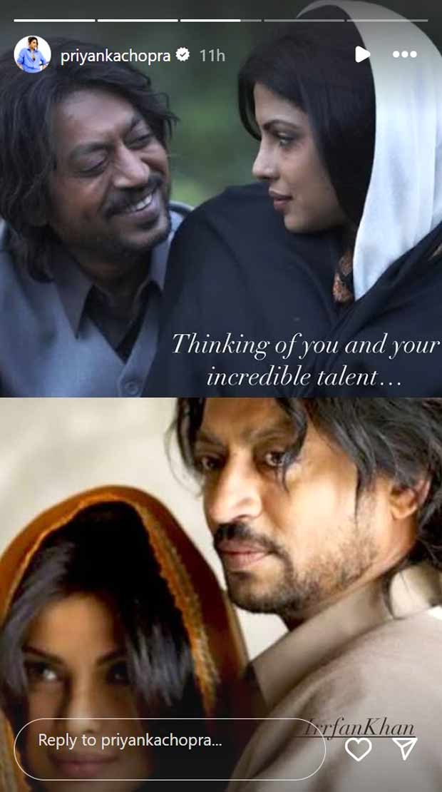 Priyanka Chopra honours Irrfan Khan’s legacy with heartfelt post on his 5th death anniversary “Thinking of you and your talent”