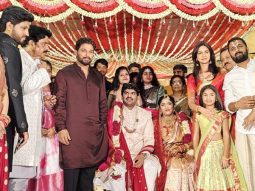 Allu Arjun attends cousin’s wedding, accompanied by wife Sneha Reddy and daughter Allu Arha