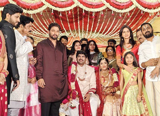 Allu Arjun attends cousin's wedding, accompanied by wife Sneha Reddy and daughter Allu Arha