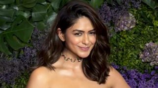 Mrunal Thakur in a gorgeous black gown