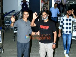 Photos: Akshay Kumar and R Madhavan snapped at Kalina airport