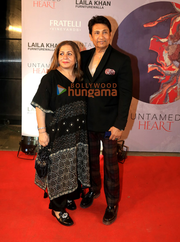 photos kajol alaya f raveena tandon and others attend laila khan furniturewallas art exhibition untamed heart 17