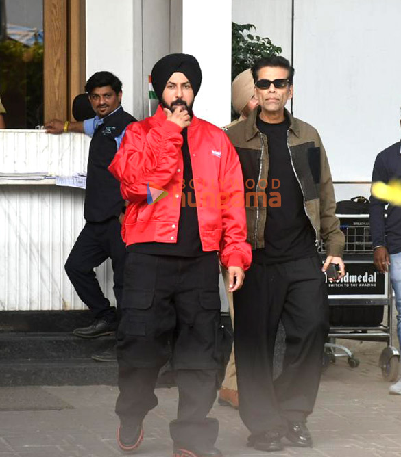 photos karan johar and gippy grewal snapped at kalina airport 2