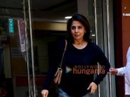 Photos: Neetu Singh snapped outside a bank in Khar