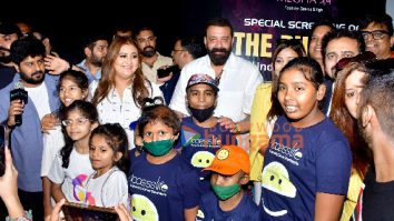 Photos: Sanjay Dutt snapped attending special screening of The Bhootni for kids and Cancer patients