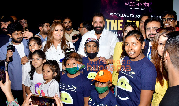 photos sanjay dutt snapped attending special screening of the bhootni for kids and cancer patients 4