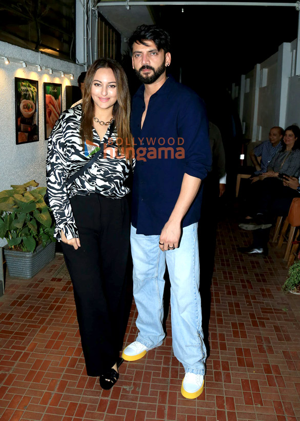 Photos: Sonakshi Sinha and Zaheer Iqbal snapped at Izumi in Bandra