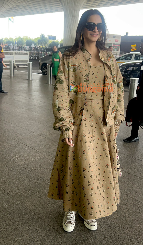 Photos: Sonam Kapoor Ahuja and Nushrratt Bharuccha snapped at the airport