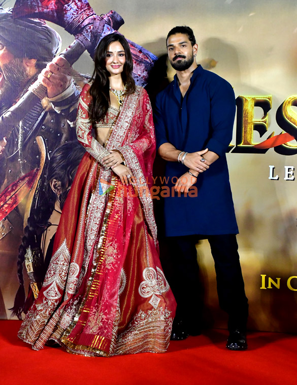 photos sooraj pancholi suniel shetty akanksha sharma and others grace the trailer launch of kesari veer 6 2