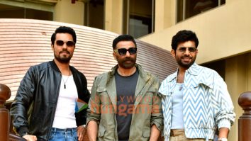 Photos: Sunny Deol, Randeep Hooda and Vineet Kumar Singh snapped promoting their movie Jaat