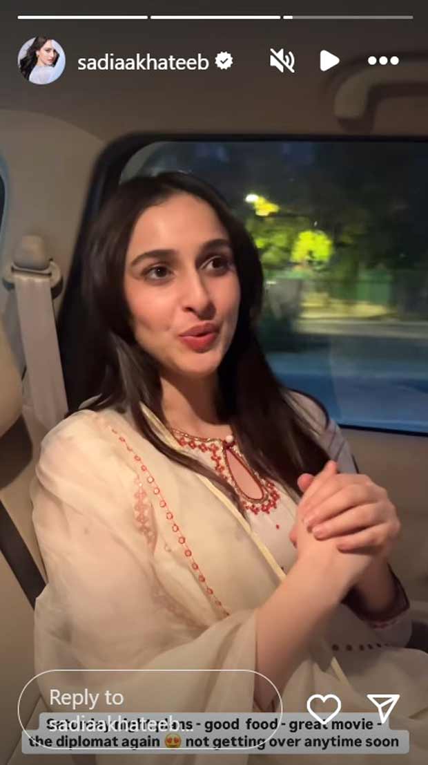 Sadia Khateeb and The Diplomat team take Delhi by storm; Actress shares happiness on social media