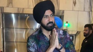 Gippy Grewal poses for media