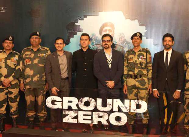 Emraan Hashmi, Farhan Akhtar walk the Red Carpet with BSF Jawans at Ground Zero premiere in Kashmir