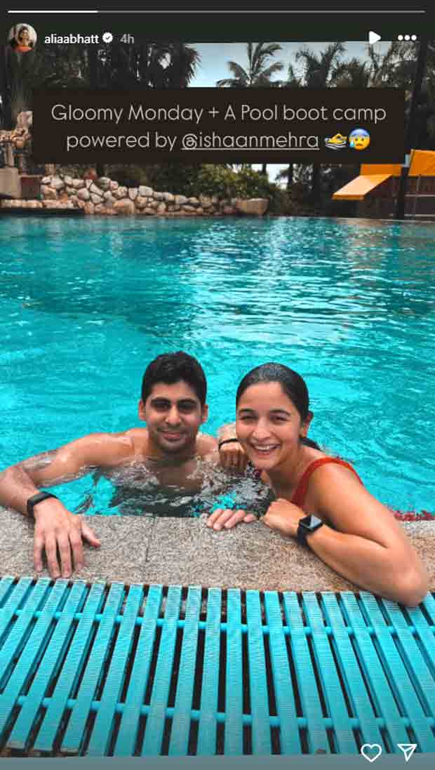 Alia Bhatt in red swimsuit sets the mood for a gloomy Monday with sister Shaheen Bhatt’s boyfriend Ishaan Mehra; watch