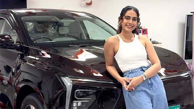 Aakanksha Singh buys Mahindra XEV 9e in ruby velvet, joins celeb EV owners