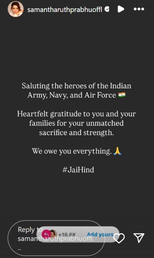Celebs unites in support of Indian Armed Forces during the time of national alert