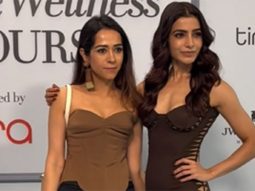Effortlessly slaying in this brown cutout dress! Samantha Ruth Prabhu