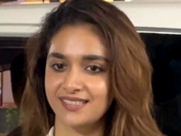 Her smile is contagious! Keerthy Suresh gets clicked by paps