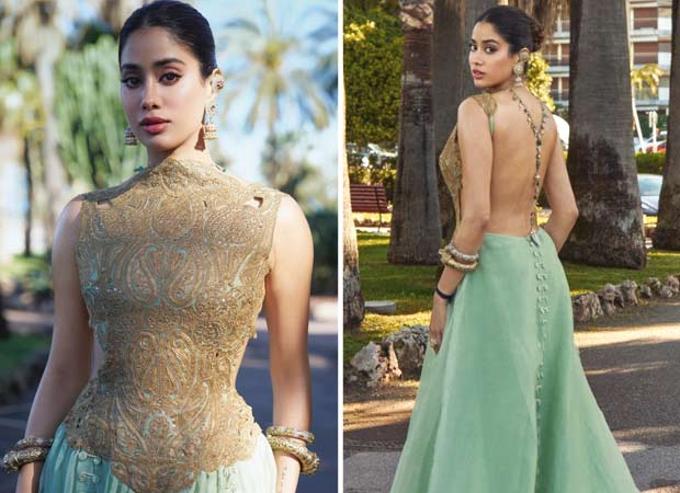 Janhvi Kapoor serves couture and culture in a backless ensemble from Anamika Khanna at Cannes 2025; Shikhar Pahariya reacts