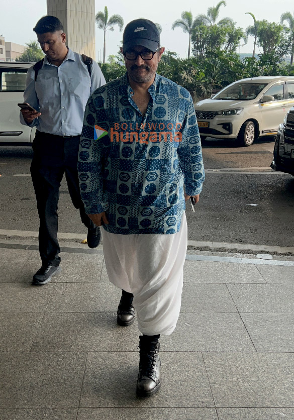 Photos: Aamir Khan and Nimrat Kaur snapped at the airport Photos: Aamir Khan and Nimrat Kaur snapped at the airport