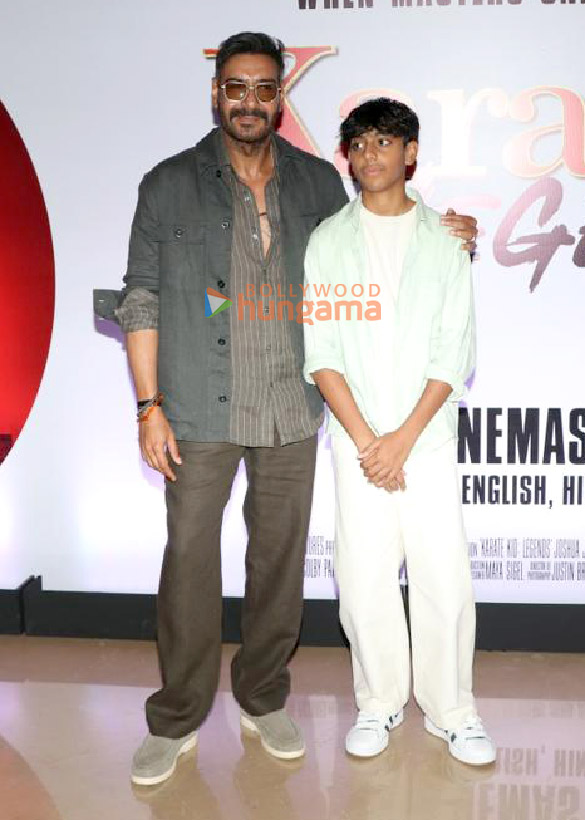 photos ajay devgn and yug devgan grace the trailer launch of karate kid legends 4
